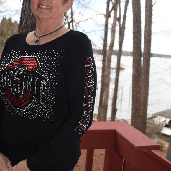 Ohio State  Long Sleeve  Shirt Ohio State  Buckeyes on Sleeve XS S M L X… - Picture 9 of 9